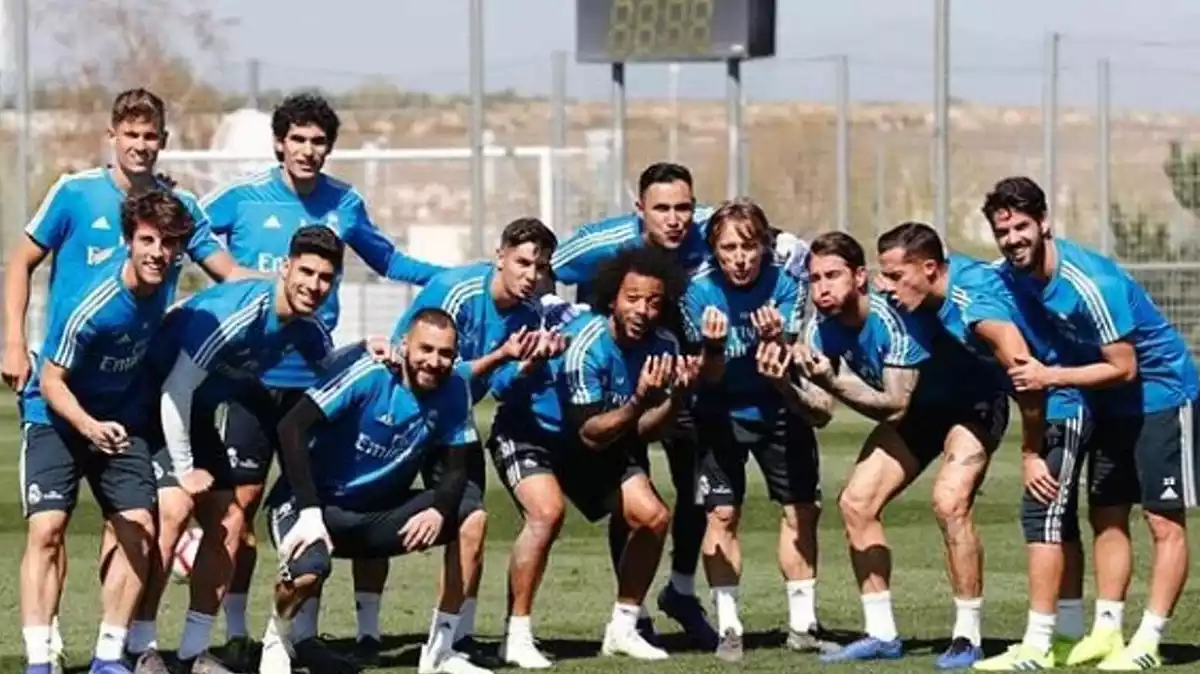 Imagen de archivo de los jugadores del Real Madrid durante la pretemporada