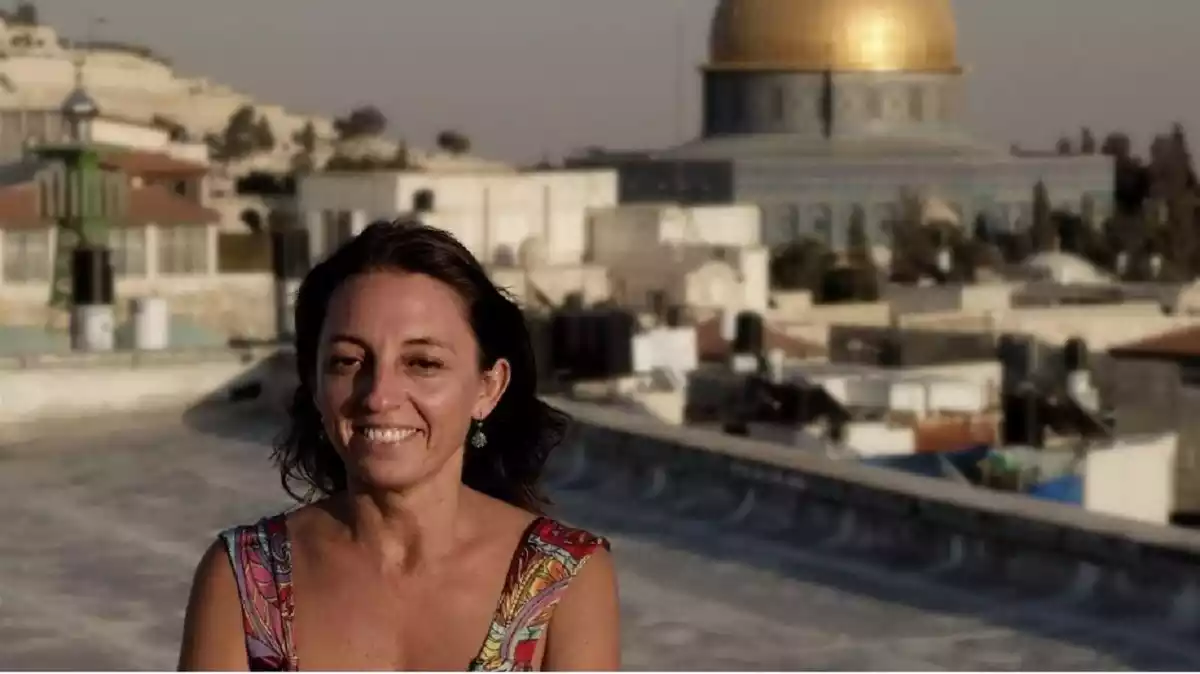 La periodista Ana Alba en Jerusalén