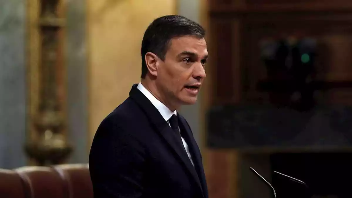 Pedro Sánchez en el Congreso el 03/05/2020 pidiendo el voto para la última prórroga del estado de alarma